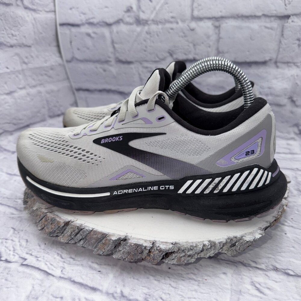 Brooks Adrenaline GTS 23 Womens Size 9.5 2A Gray Athletic Running Shoes Sneakers - Picture 2 of 12